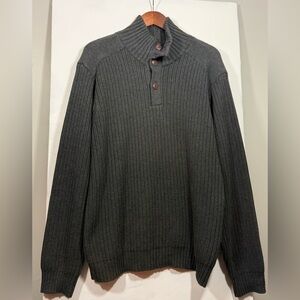 Timberland Men's Charcoal Mock Turtleneck Sweater Size XL